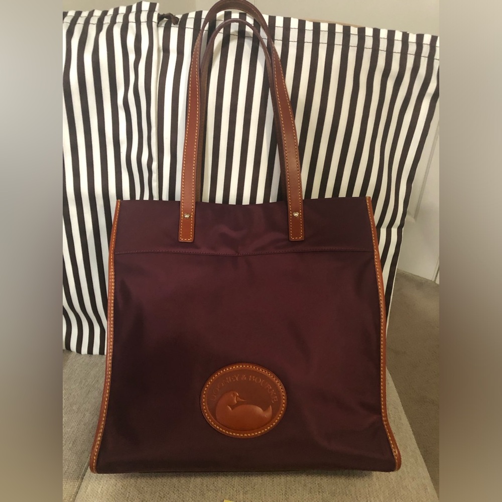 Dooney Bourke, Leather & Cabriolet Canvas Market Tote